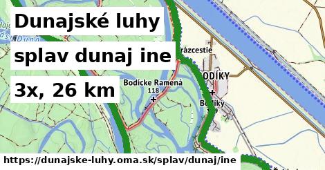 Dunajské luhy Splav dunaj iná