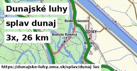 Dunajské luhy Splav dunaj 