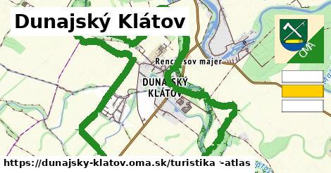 Dunajský Klátov Turistické trasy  