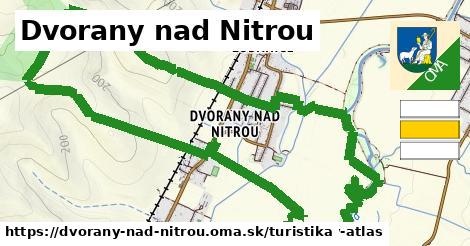 Dvorany nad Nitrou Turistické trasy  