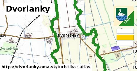 Dvorianky Turistické trasy  