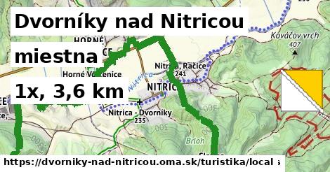 Dvorníky nad Nitricou Turistické trasy miestna 