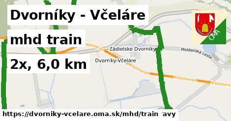 Dvorníky - Včeláre Doprava train 