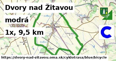 Dvory nad Žitavou Cyklotrasy modrá bicycle