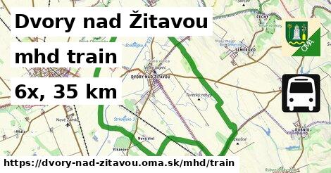 Dvory nad Žitavou Doprava train 