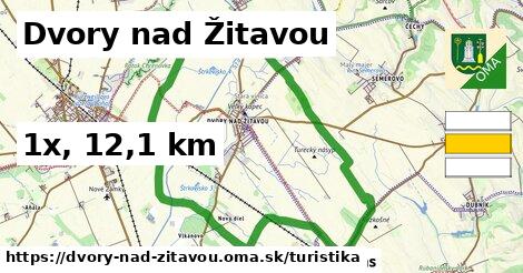 Dvory nad Žitavou Turistické trasy  