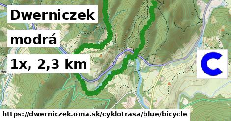 Dwerniczek Cyklotrasy modrá bicycle