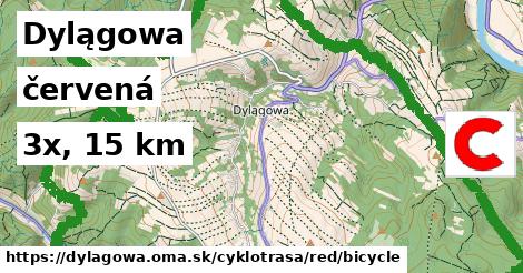 Dylągowa Cyklotrasy červená bicycle