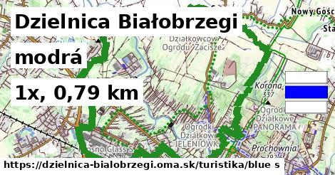 Dzielnica Białobrzegi Turistické trasy modrá 