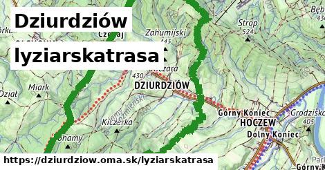 Dziurdziów Lyžiarske trasy  