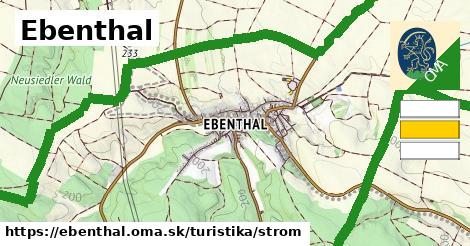 Ebenthal Turistické trasy strom 