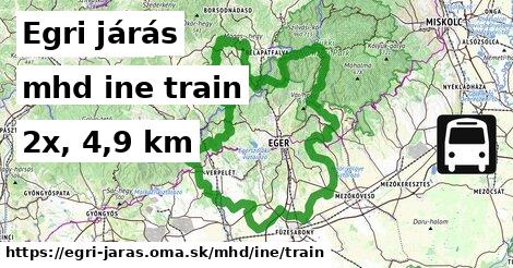 Egri járás Doprava iná train