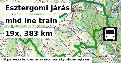 Esztergomi járás Doprava iná train