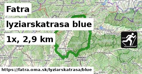 Fatra Lyžiarske trasy modrá 