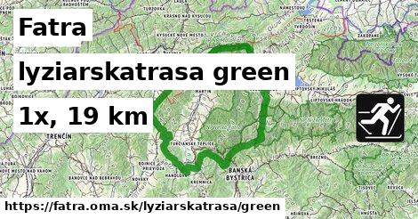 Fatra Lyžiarske trasy zelená 