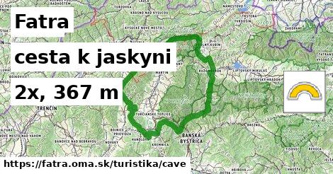 Fatra Turistické trasy cesta k jaskyni 