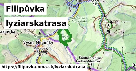Filipůvka Lyžiarske trasy  