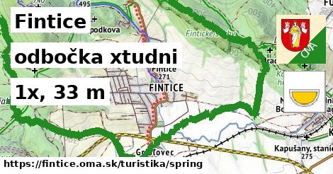 Fintice Turistické trasy odbočka xtudni 