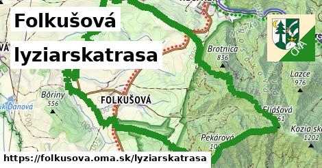 Folkušová Lyžiarske trasy  