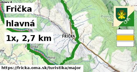 Frička Turistické trasy hlavná 