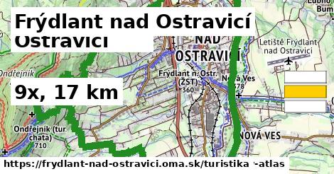 Frýdlant nad Ostravicí Turistické trasy  