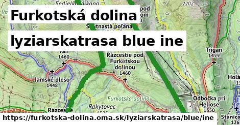 Furkotská dolina Lyžiarske trasy modrá iná
