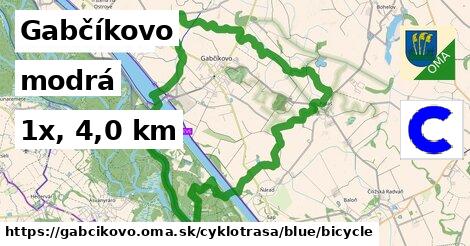 Gabčíkovo Cyklotrasy modrá bicycle