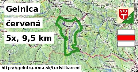 Gelnica Turistické trasy červená 