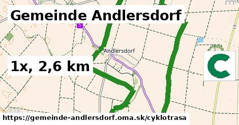 Gemeinde Andlersdorf Cyklotrasy  