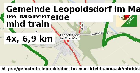 Gemeinde Leopoldsdorf im Marchfelde Doprava train 