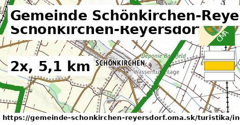 Gemeinde Schönkirchen-Reyersdorf Turistické trasy iná 