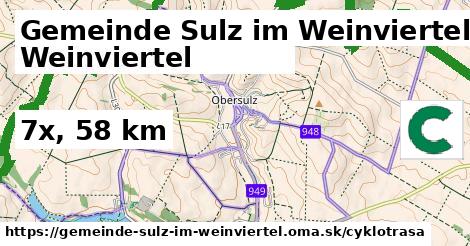 Gemeinde Sulz im Weinviertel Cyklotrasy  