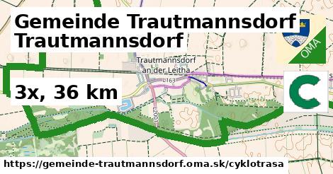 Gemeinde Trautmannsdorf Cyklotrasy  