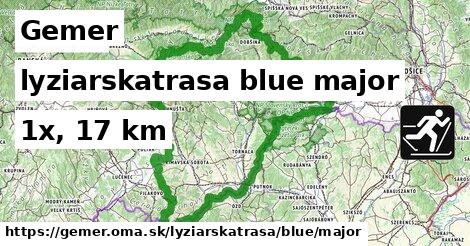 Gemer Lyžiarske trasy modrá hlavná