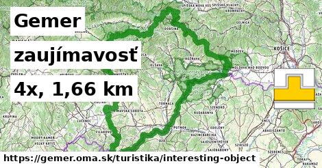 Gemer Turistické trasy zaujímavosť 