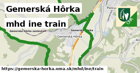 Gemerská Hôrka Doprava iná train