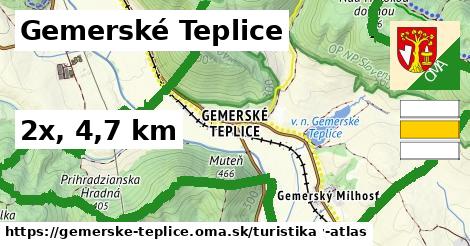 Gemerské Teplice Turistické trasy  