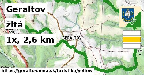 Geraltov Turistické trasy žltá 