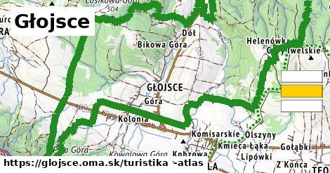 Głojsce Turistické trasy  