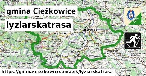 gmina Ciężkowice Lyžiarske trasy  