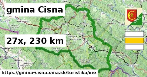 gmina Cisna Turistické trasy iná 