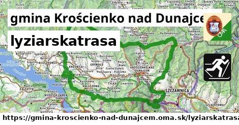 gmina Krościenko nad Dunajcem Lyžiarske trasy  