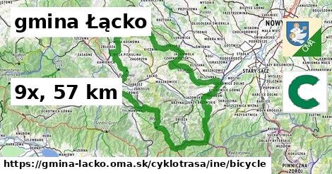 gmina Łącko Cyklotrasy iná bicycle