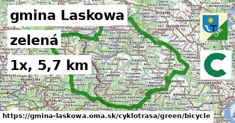 gmina Laskowa Cyklotrasy zelená bicycle