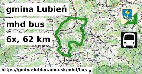 gmina Lubień Doprava bus 
