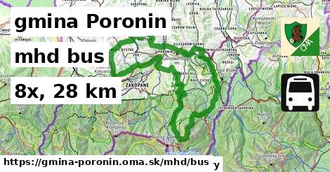 gmina Poronin Doprava bus 