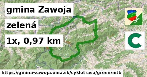 gmina Zawoja Cyklotrasy zelená mtb