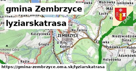 gmina Zembrzyce Lyžiarske trasy  