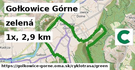 Gołkowice Górne Cyklotrasy zelená 
