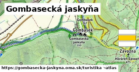 Gombasecká jaskyňa Turistické trasy  